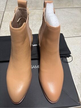 New Yosi Samara Tan Leather Booties